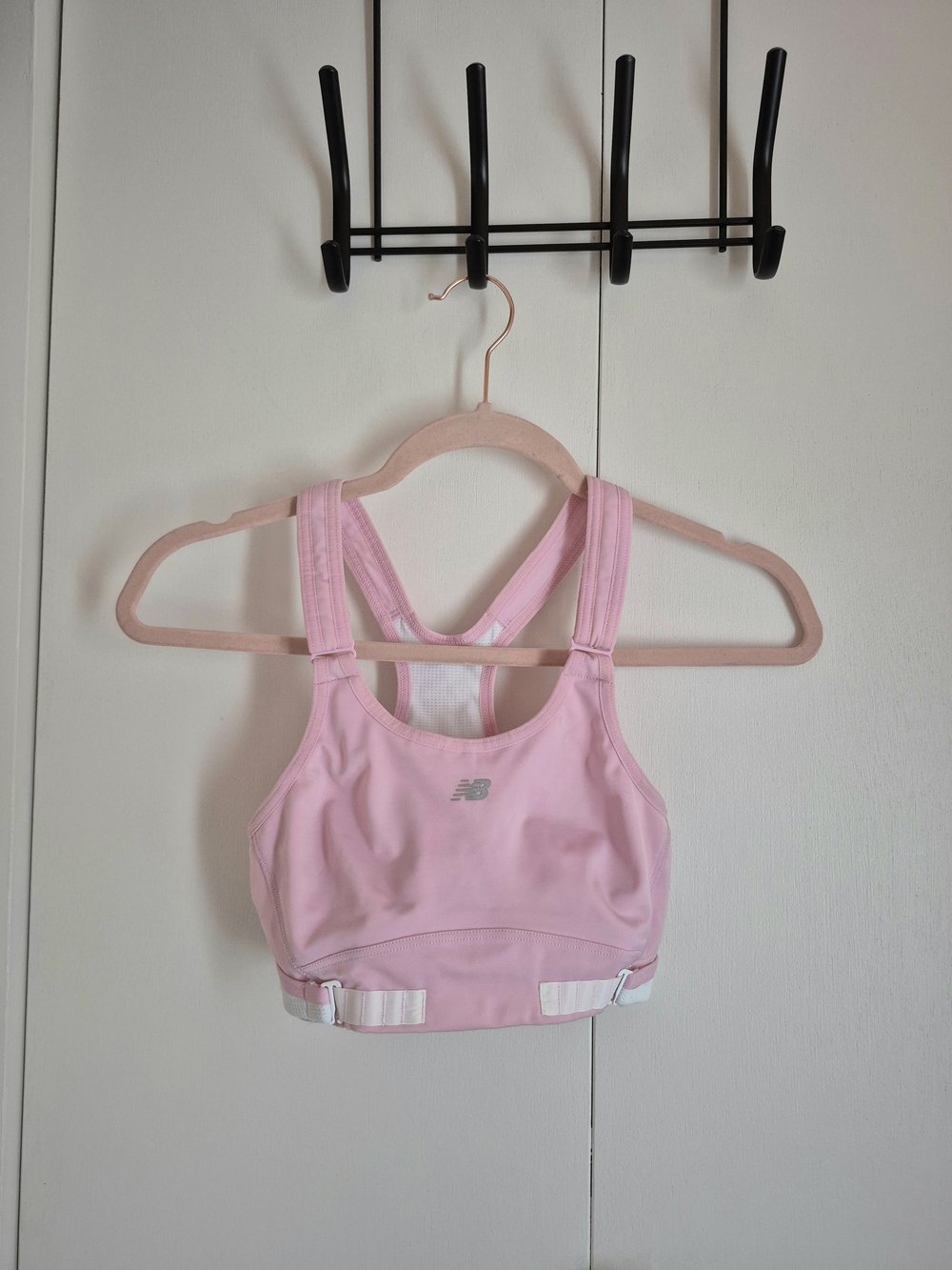 New Balance Light Pink Racerback Sports Bra
